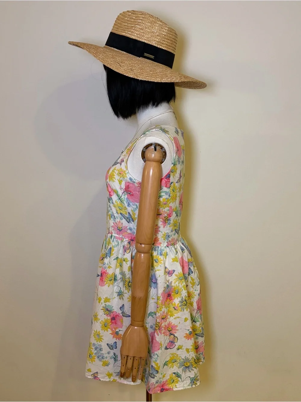 Gap Kids Floral Linen Blend Butterfly Summer Dress Size XXL 14/15 Like New